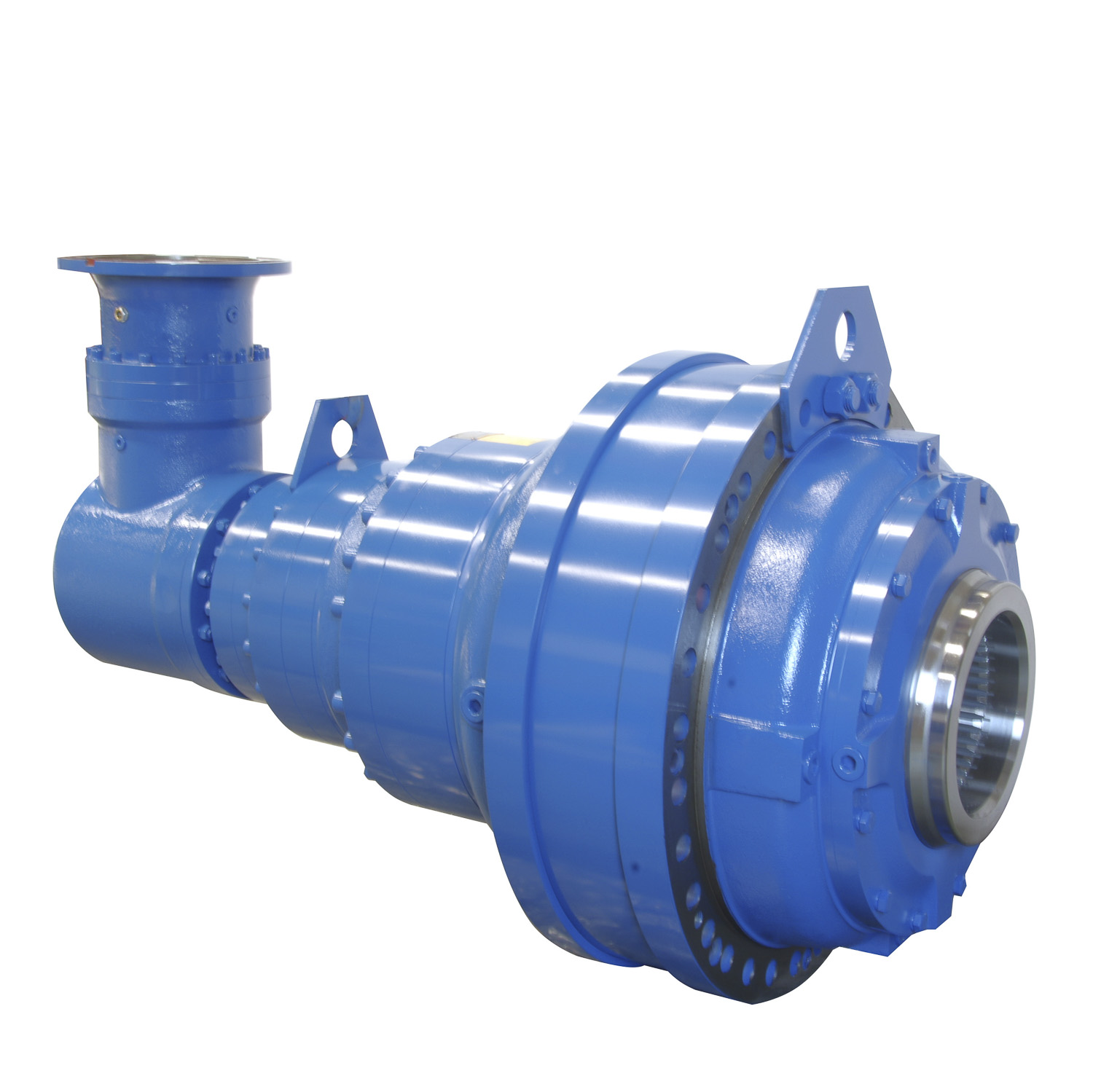 Flange Input Right Angle Big Output Torque Planetary Gearbox with Motor